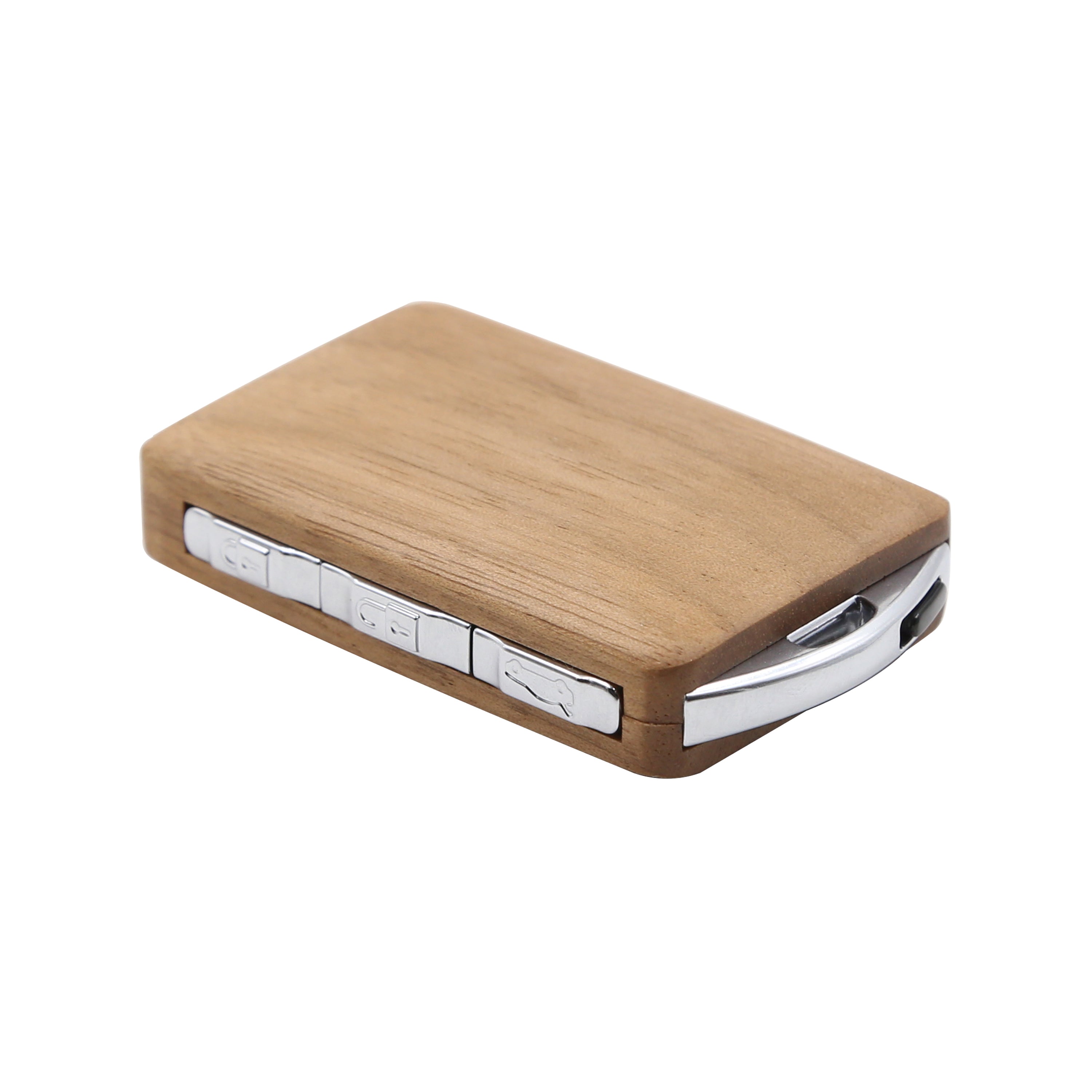 Handmade Walnut Wood Remote Key fob Shell with Logo for XC90 V90