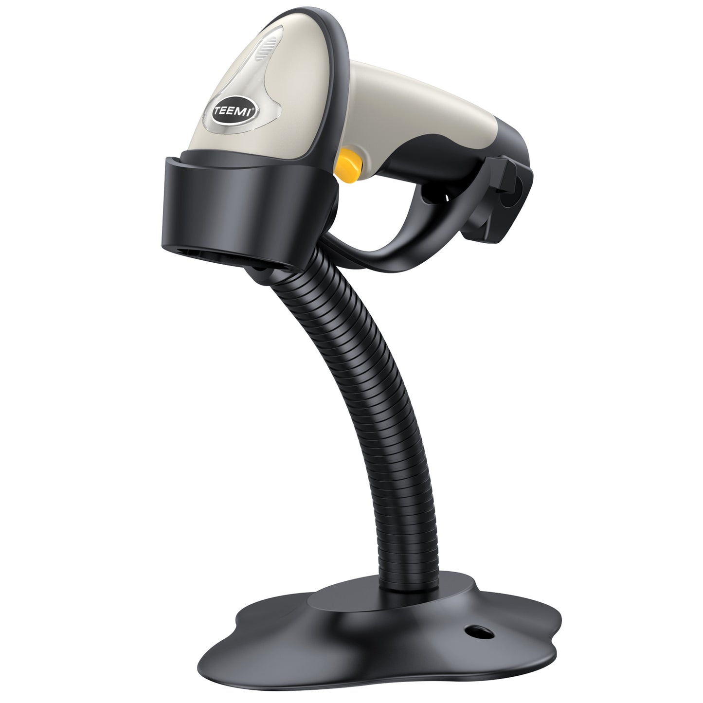 TEEMI TMCT-10 Bluetooth Barcode Scanner with Stand, 1d Laser Handheld Automatic Bar Code Reader for iPhone iPad Android Tablet PC, Mac OS X, Android, Windows and iOS, Stand included