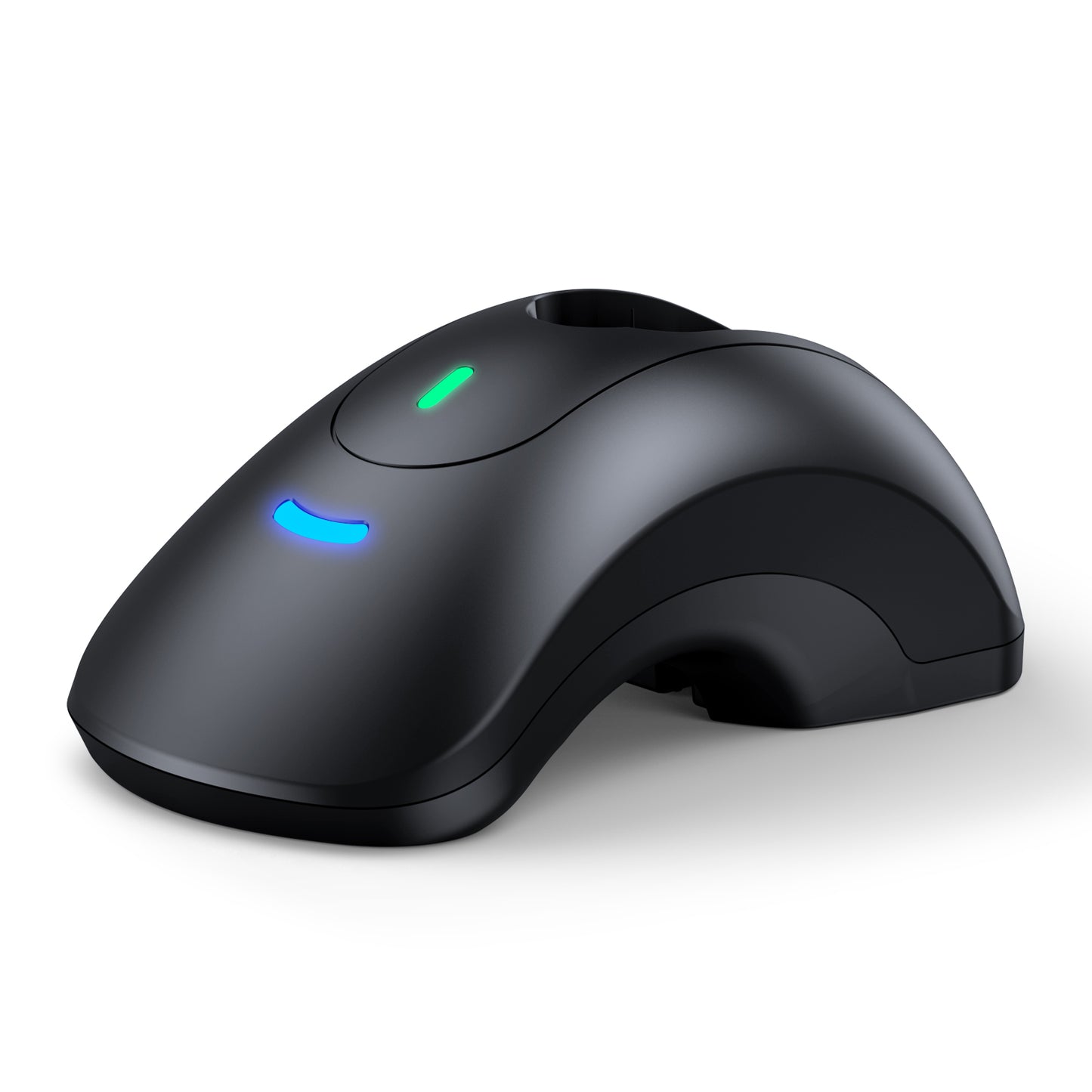 TEEMI TMSL-53CR 2D Bluetooth Barcode Scanner with USB Cradle, QR PDF417 Datamatrix Handsfree Automatic Screen Scanning with Long-Lasting Replaceable Rechargeable 2600Mah Battery Pre-Installed