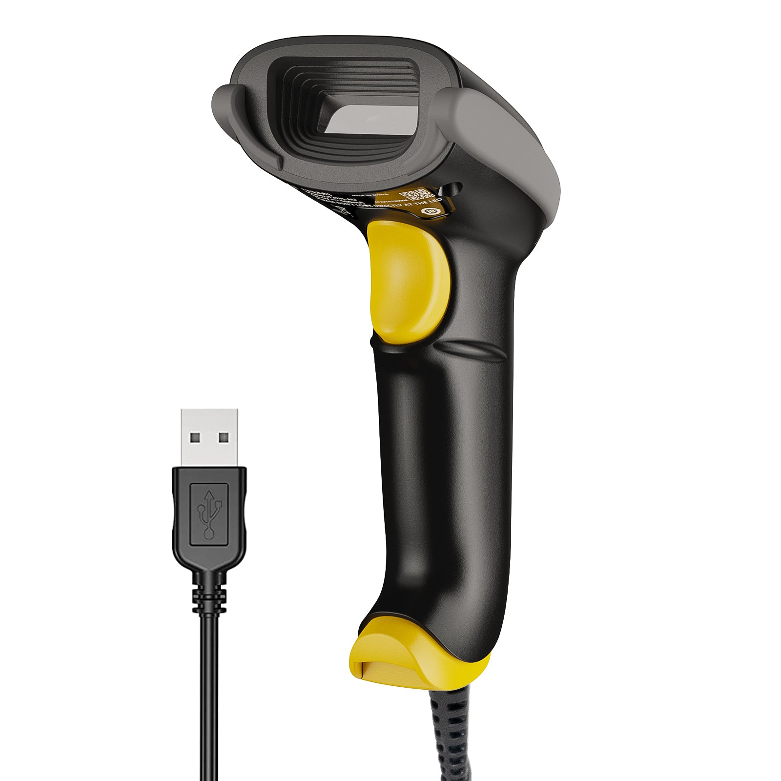 TEEMI T22N-AU 2D Barcode Scanner USB Wired Handheld Automatic QR Data ...