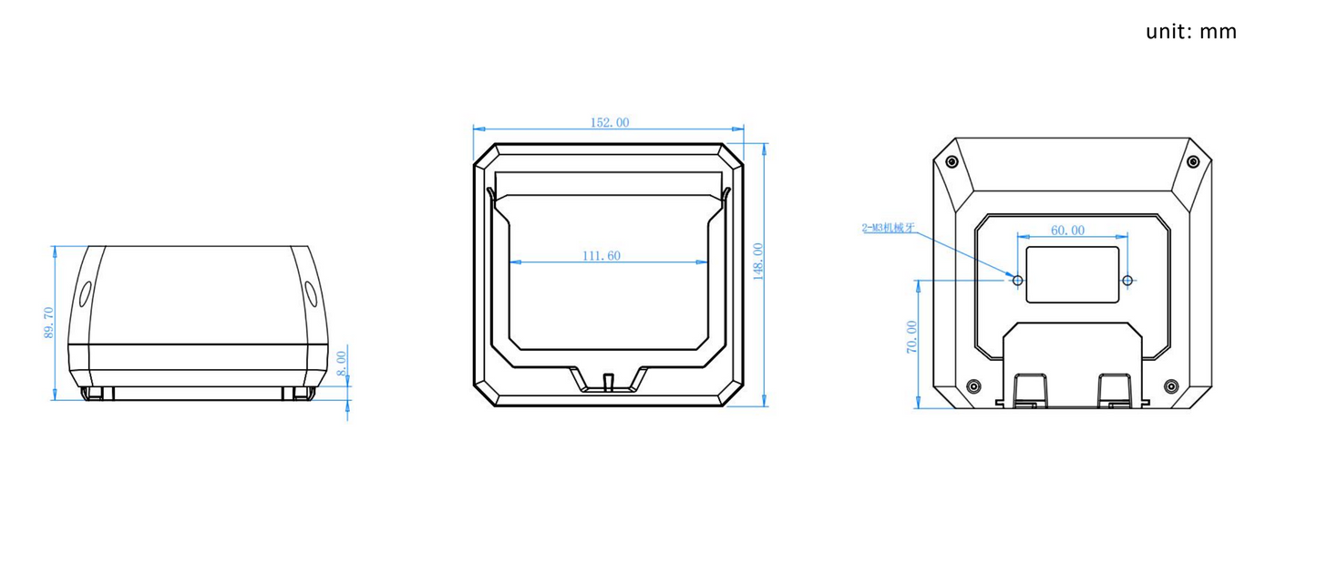TEEMI Passport OCR 2D USB Barcode Scanner Large Scan Window